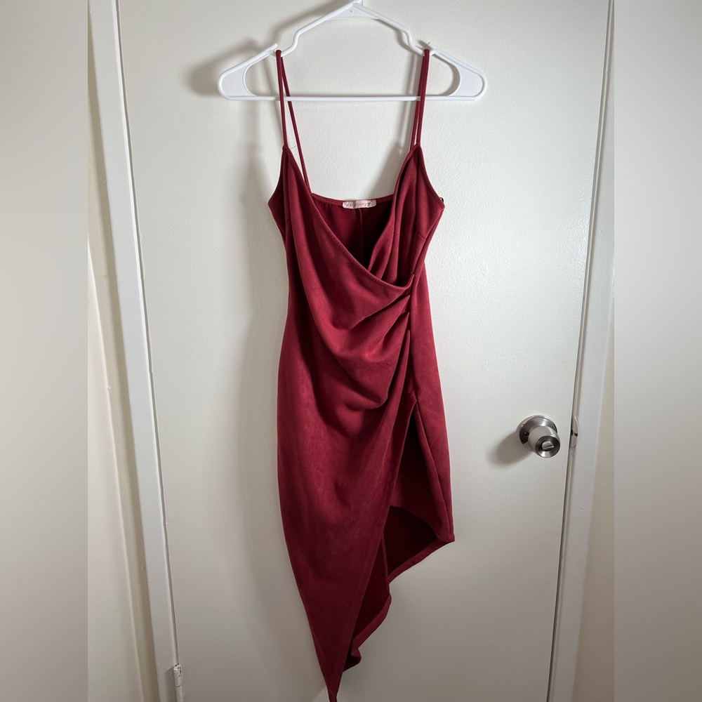 Velvet red dress